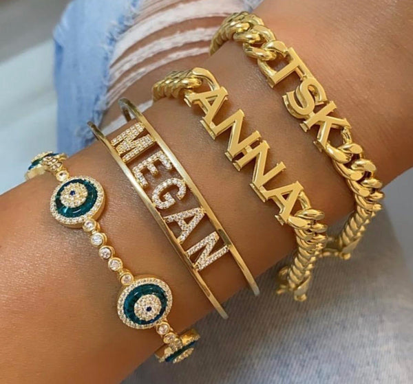 Name Bracelet in Gold Plated