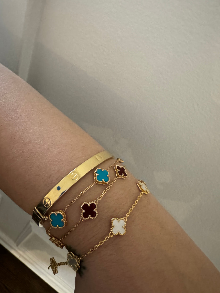 Mini clover bracelet