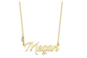 Personalized Name Necklace with CZ