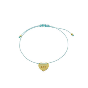 Thread heart bracelet